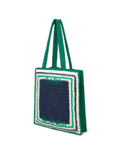 Stripe Crochet Bag