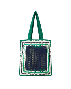 Stripe Crochet Bag
