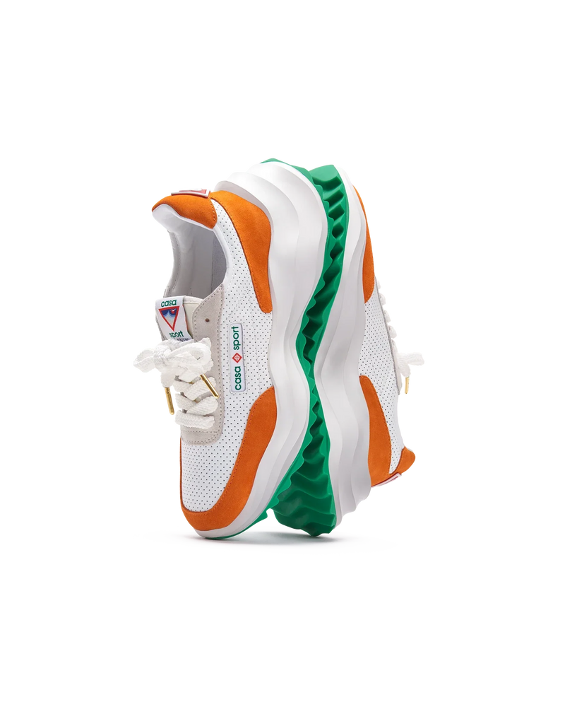 Men's Atlantis White & Clay Orange Sneaker
