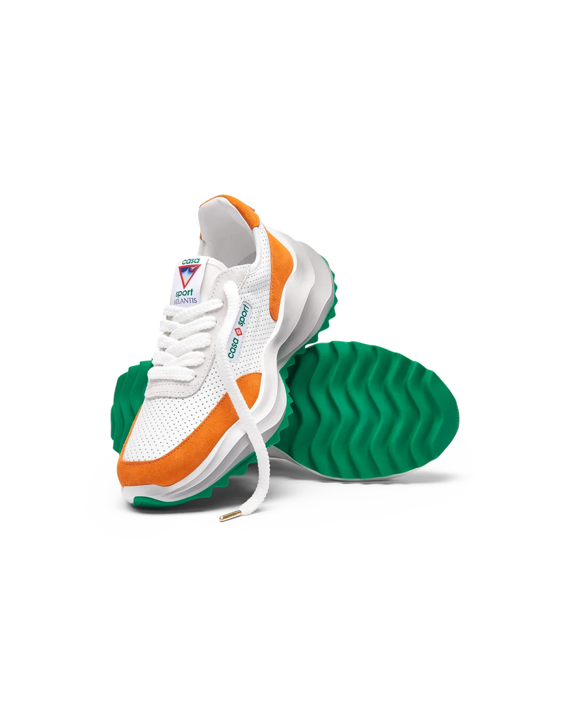 Men's Atlantis White & Clay Orange Sneaker