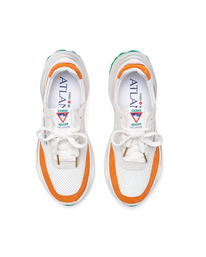 Men's Atlantis White & Clay Orange Sneaker
