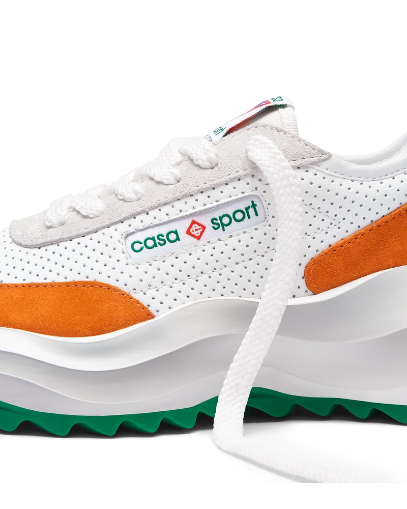 Men's Atlantis White & Clay Orange Sneaker