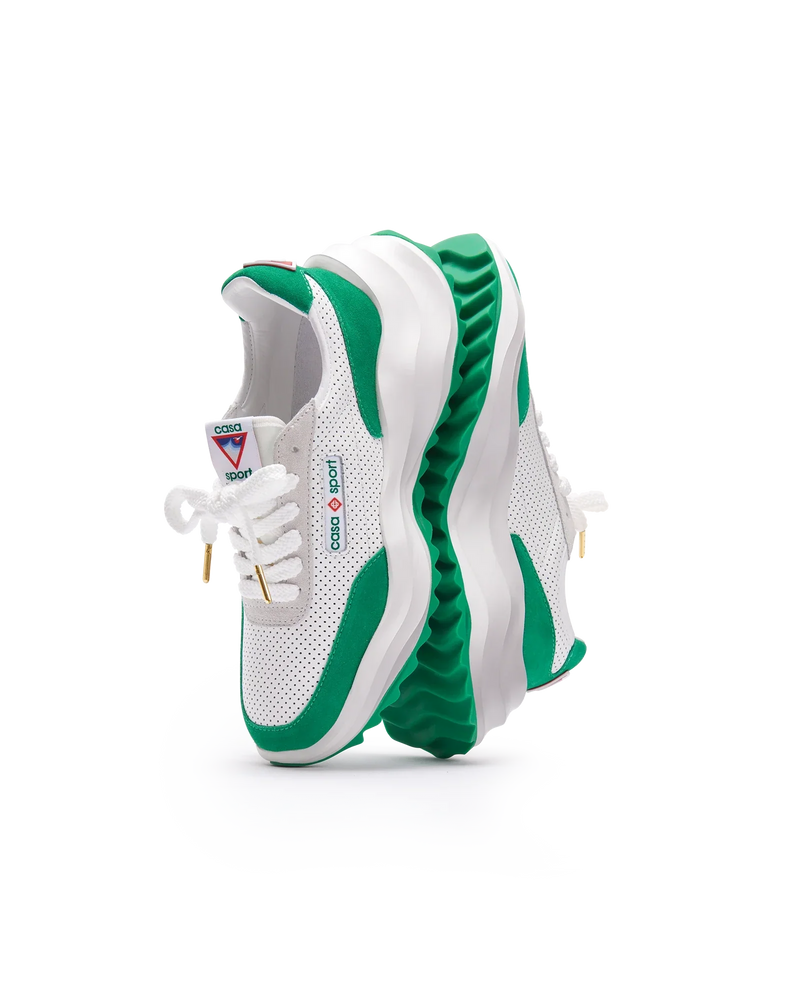 Women's Atlantis White & Tennis Green Sneaker