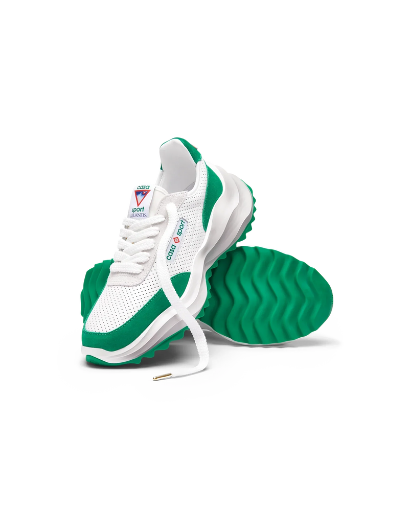 Women's Atlantis White & Tennis Green Sneaker