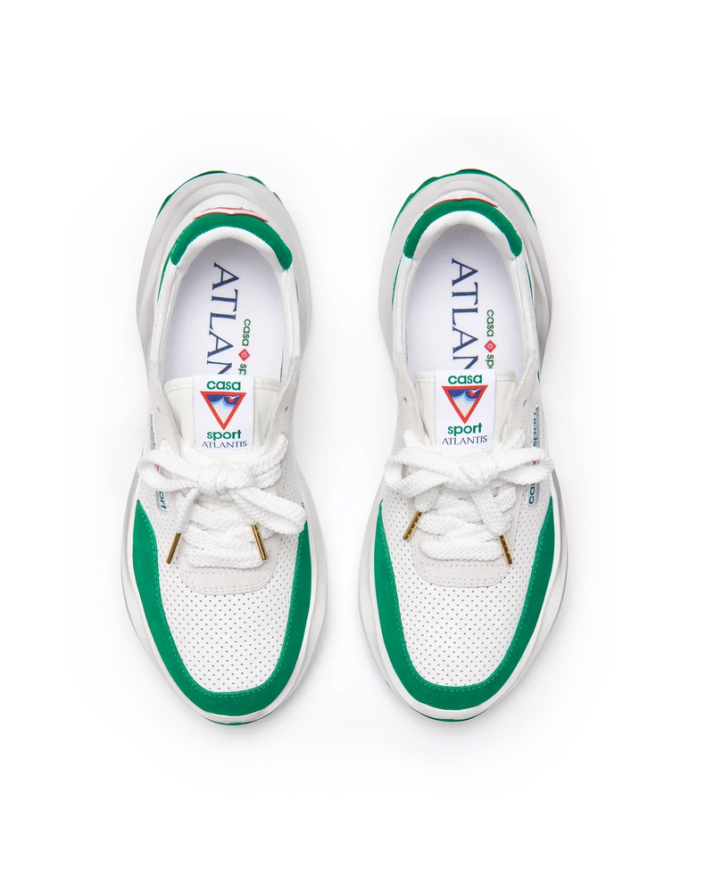 Women's Atlantis White & Tennis Green Sneaker