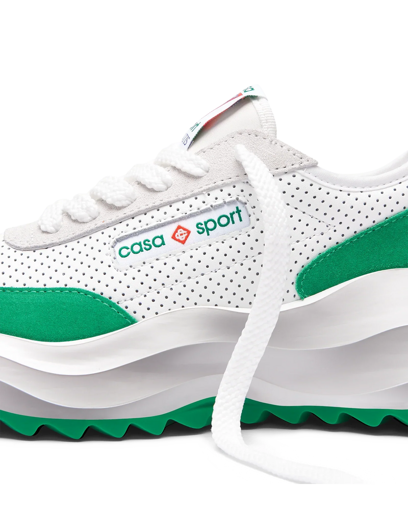 Women's Atlantis White & Tennis Green Sneaker
