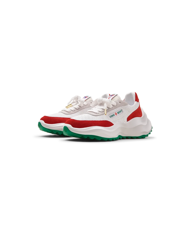 Men's Atlantis White & Red Sneaker