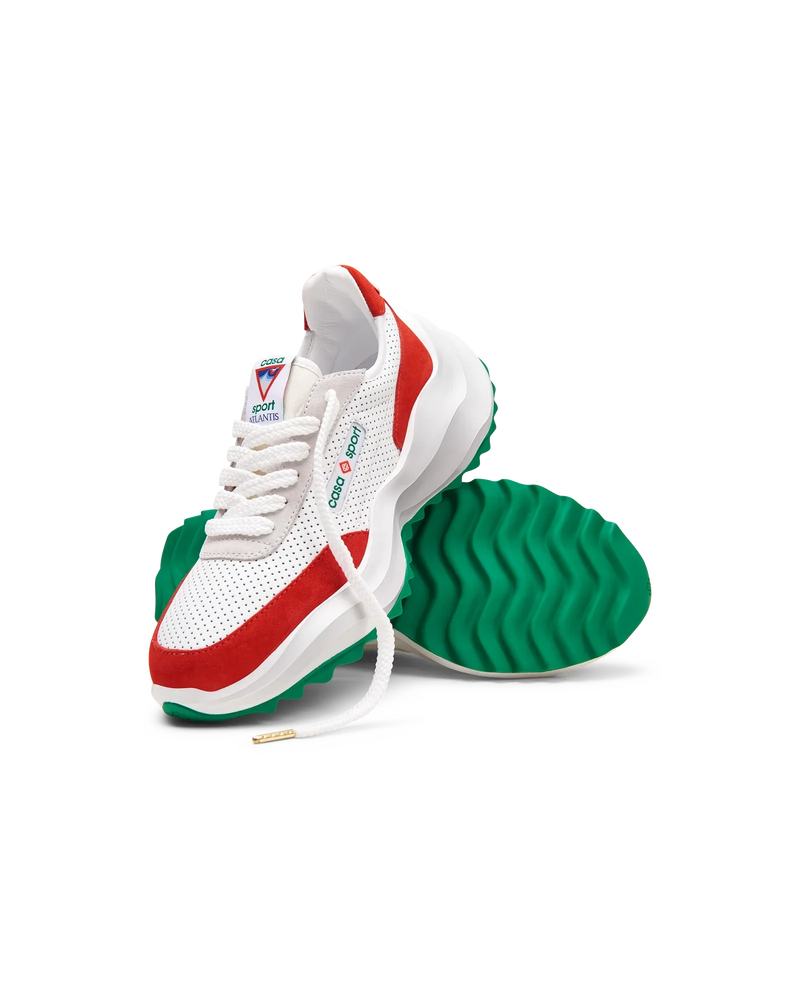 Men's Atlantis White & Red Sneaker