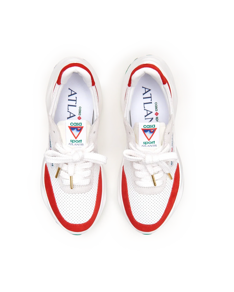 Men's Atlantis White & Red Sneaker