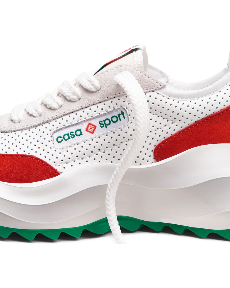 Men's Atlantis White & Red Sneaker