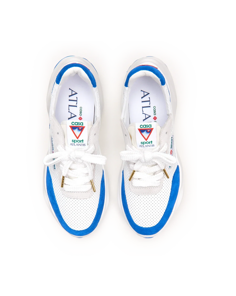 Men's Atlantis White & Blue Sneaker