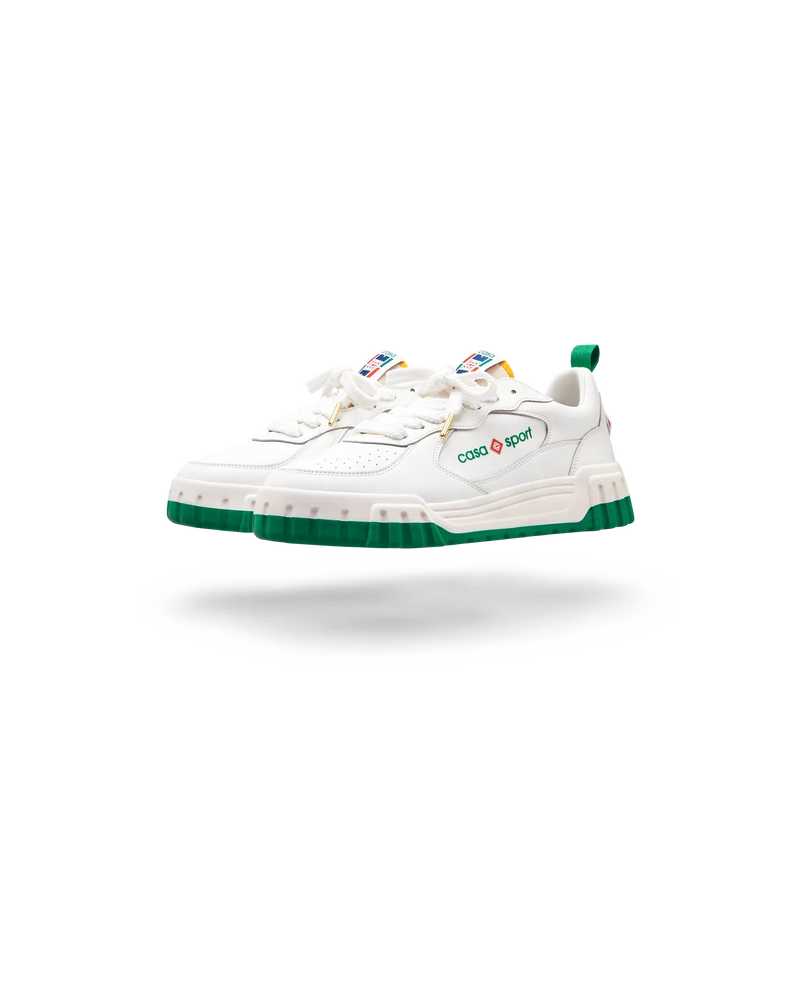 Men's Court White & Green Sneaker