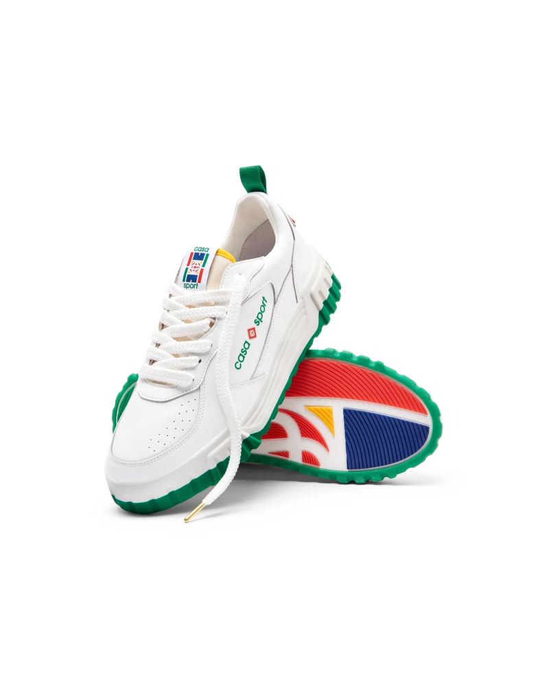 Men's Court White & Green Sneaker