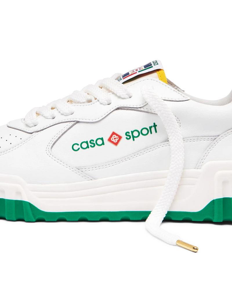 Men's Court White & Green Sneaker