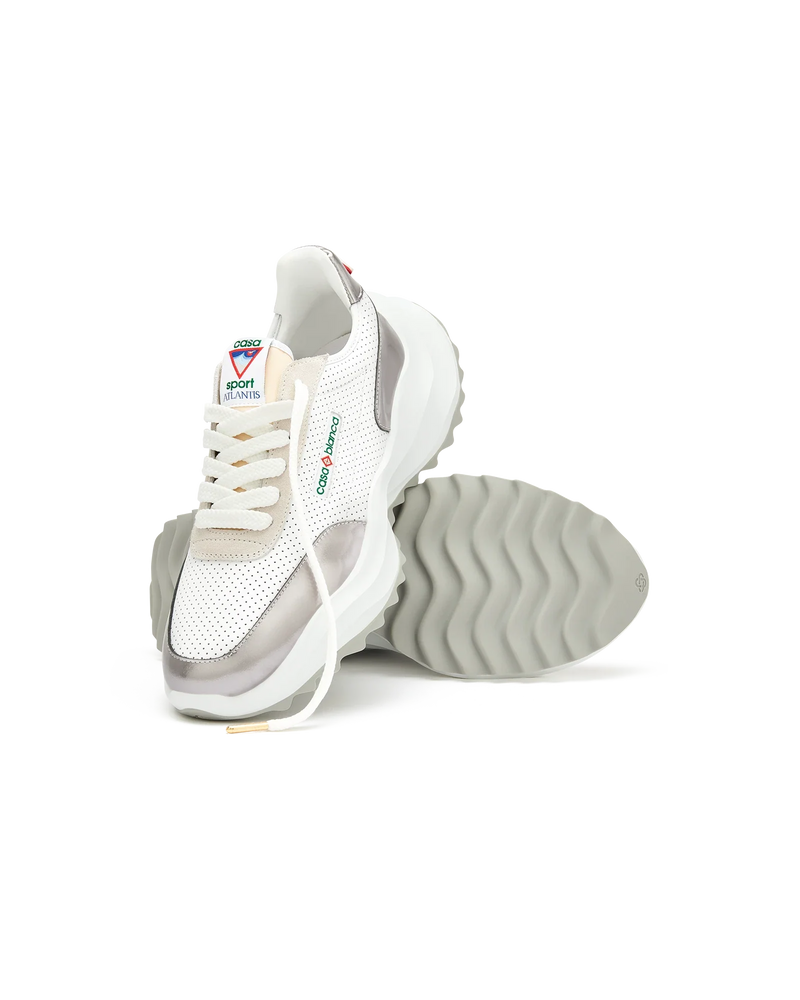 Women's Atlantis White & Chrome Sneaker