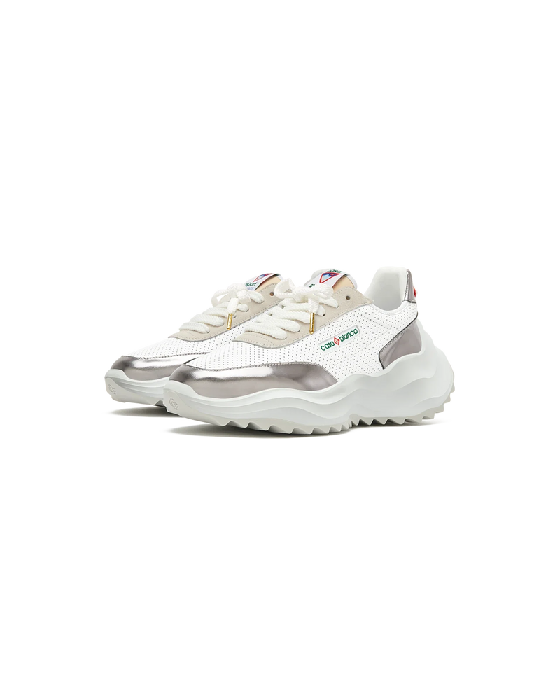 Women's Atlantis White & Chrome Sneaker