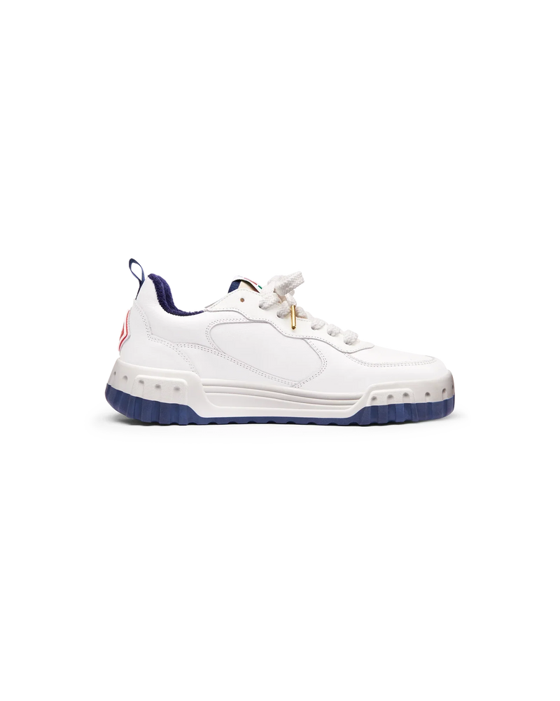 Women's Court White & Navy Sneaker