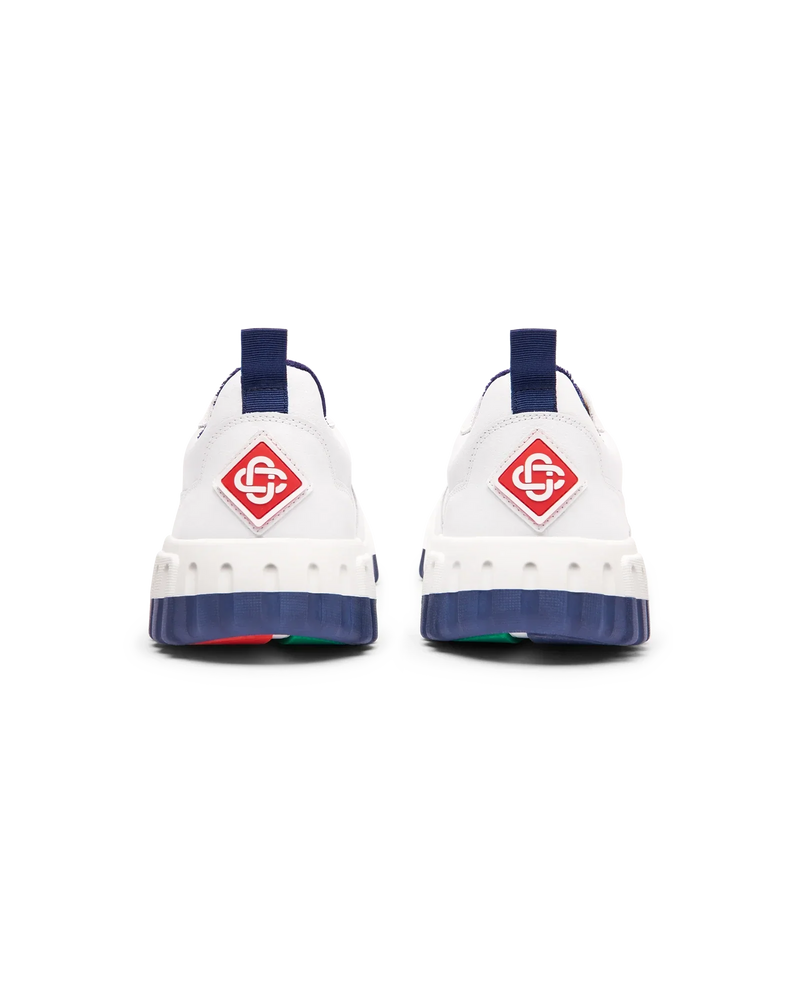 Women's Court White & Navy Sneaker