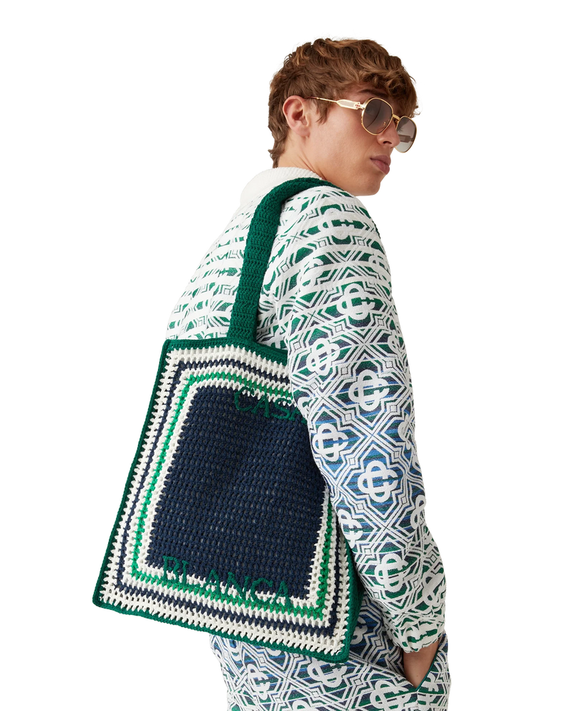 Stripe Crochet Bag