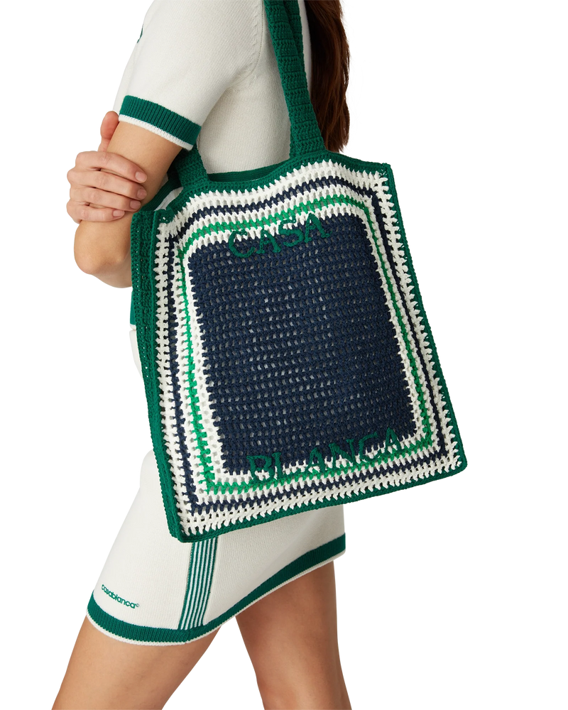 Stripe Crochet Bag