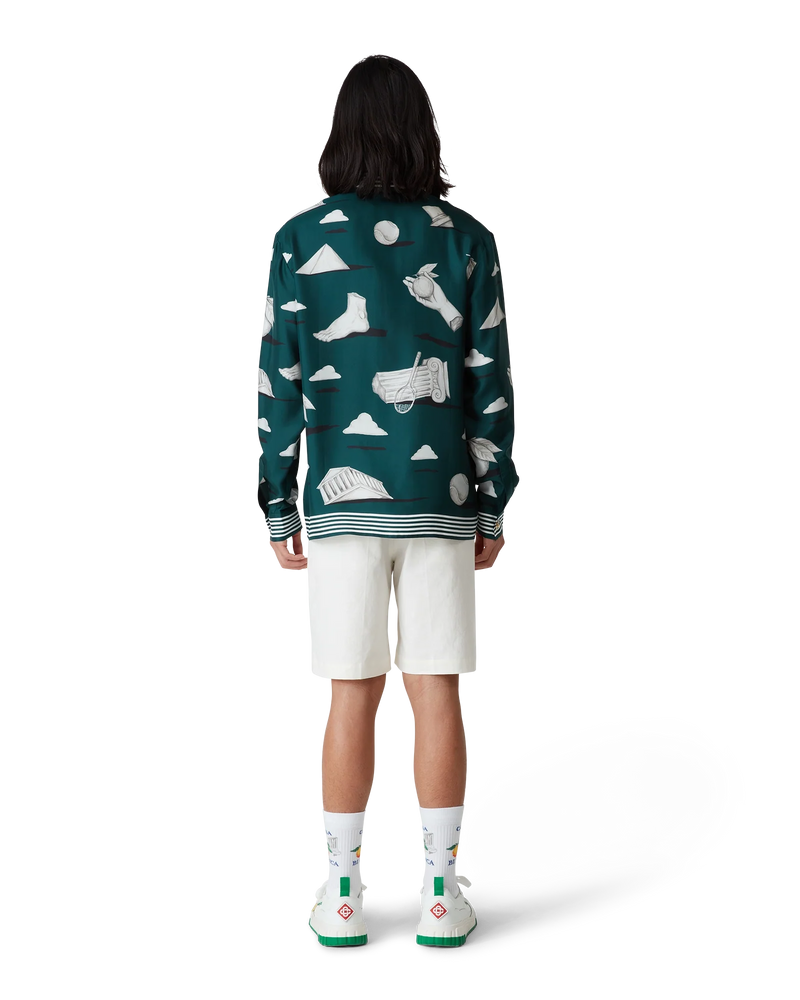 Men's Court White & Green Sneaker