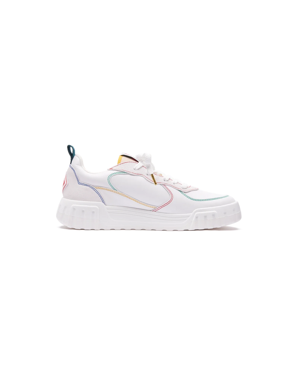 Women's Court White & Multicolour White Sneakers