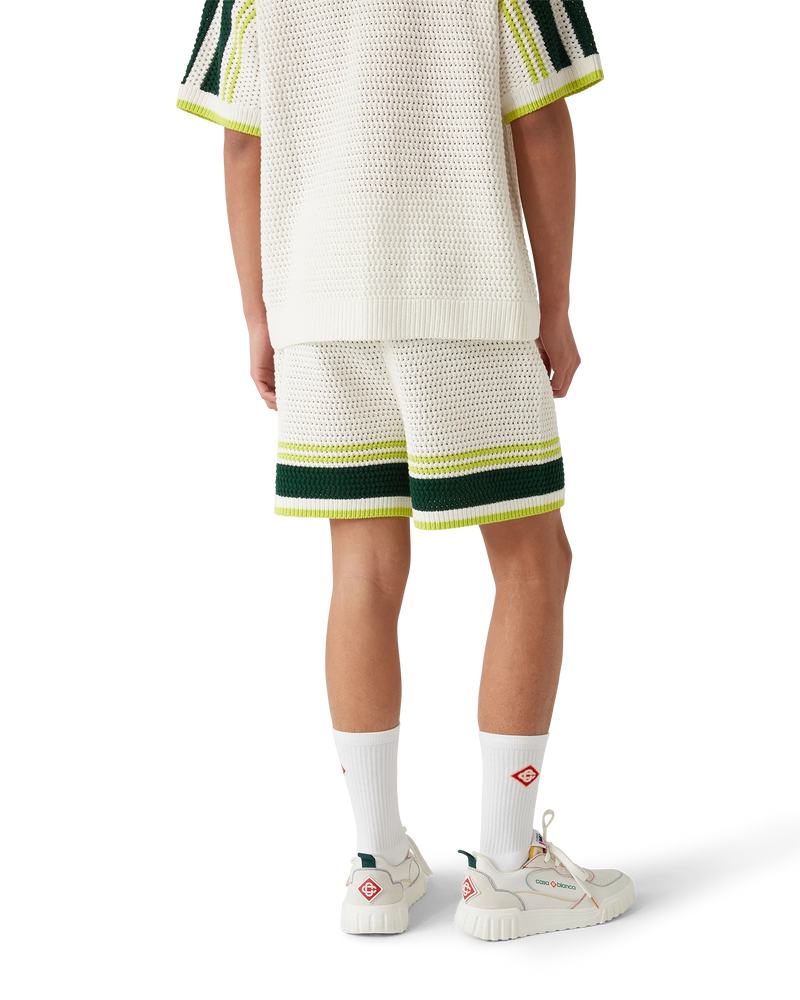 Men's Court White & Multicolour Sneakers