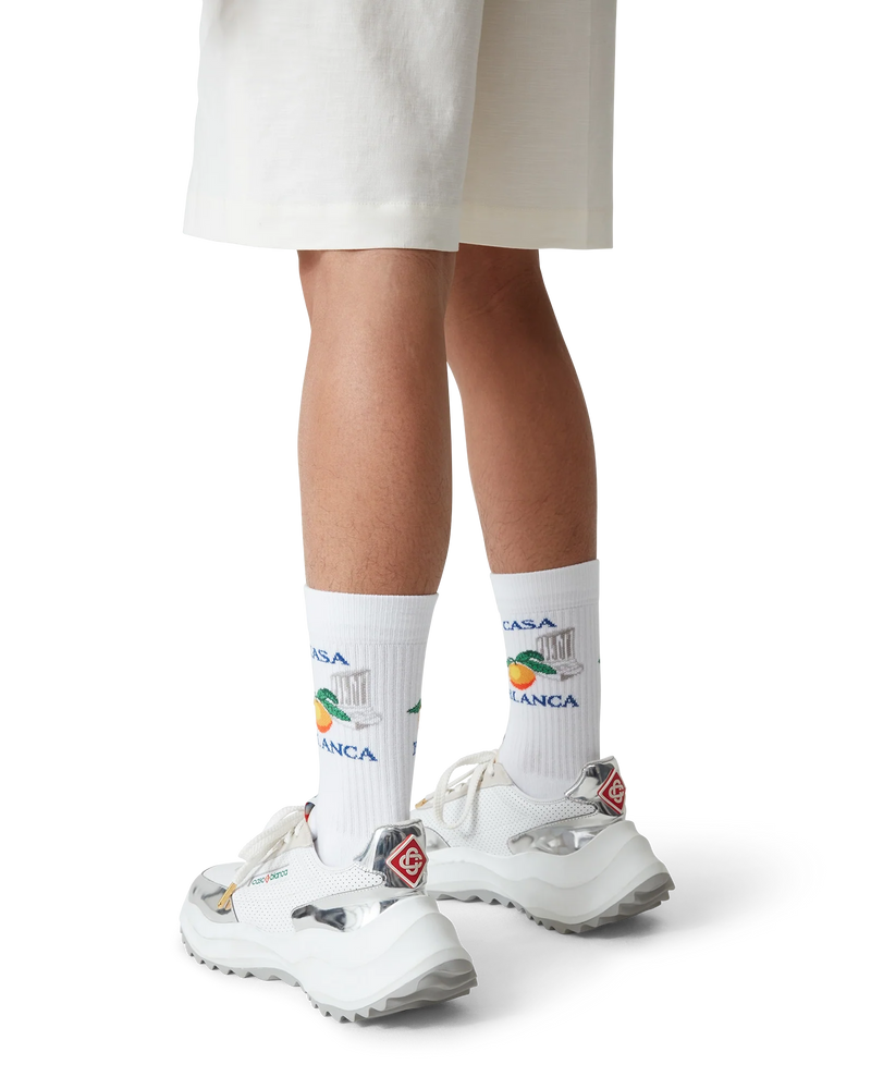 Men's Atlantis White & Chrome Sneaker