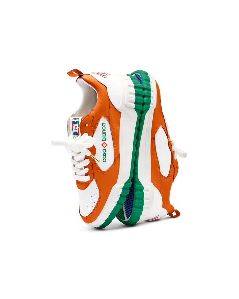 Women's Court Orange & White Sneaker
