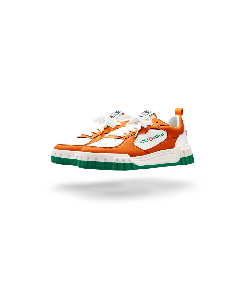 Women's Court Orange & White Sneaker