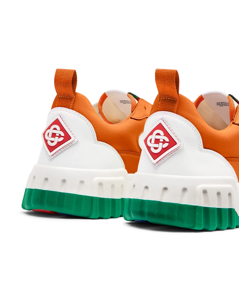 Women's Court Orange & White Sneaker