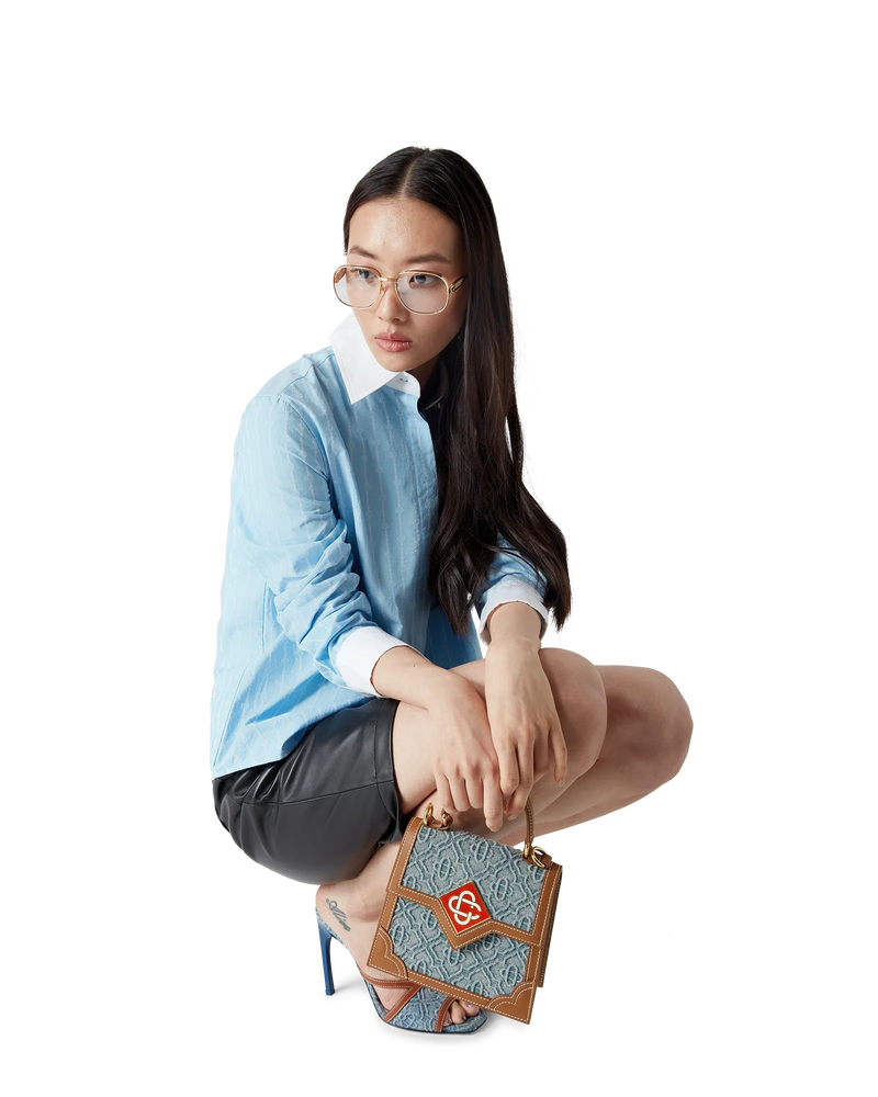 Monogram Denim Mini Jeanne Bag