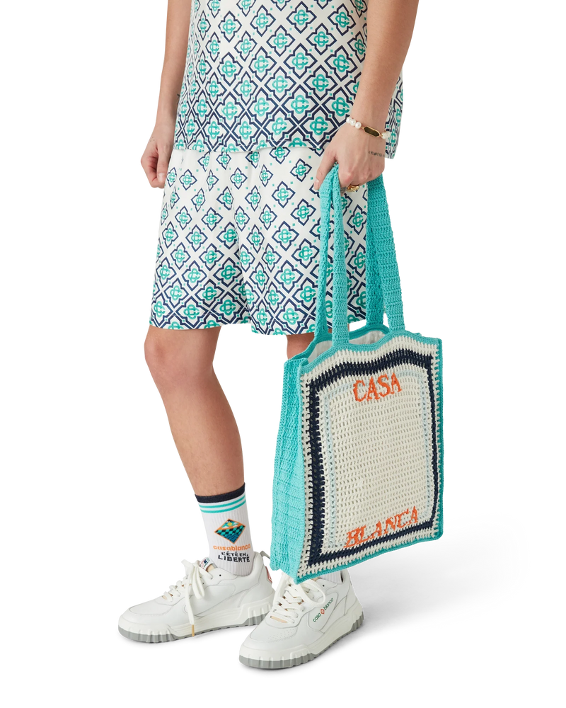 Stripe Crochet Bag