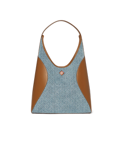Monogram Denim Hobo Bag