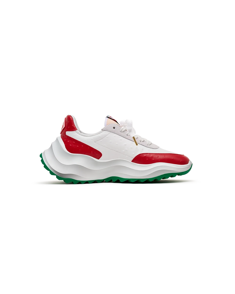 Men's Atlantis Red Ostrich Sneakers