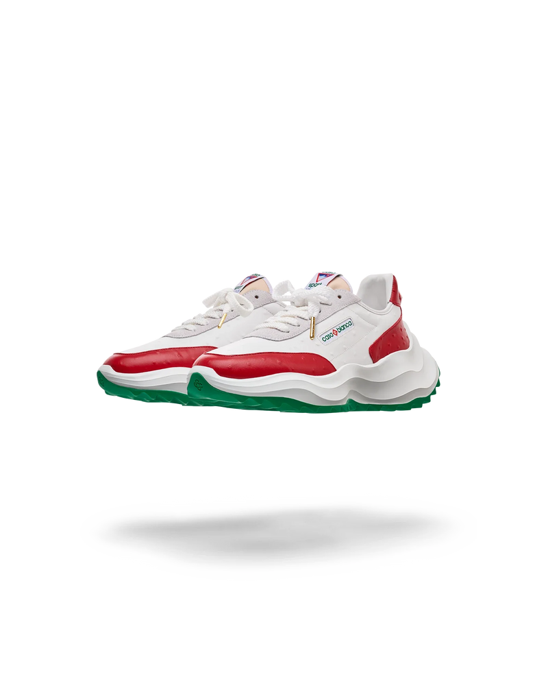 Men's Atlantis Red Ostrich Sneakers
