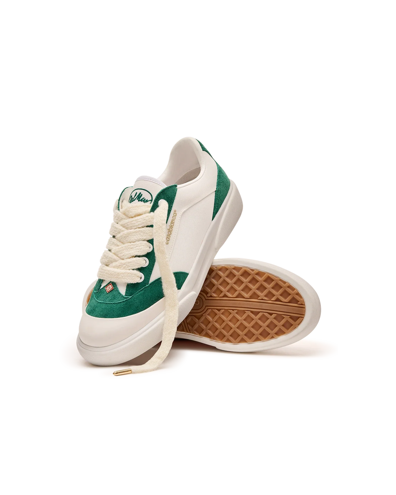 Women's Del Mar White & Green Sneaker