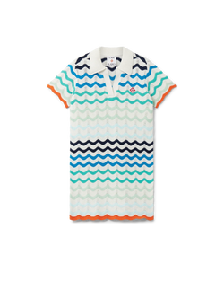 Gradient Wave Crochet Dress