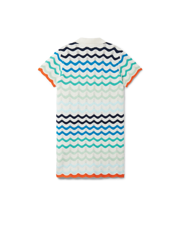 Gradient Wave Crochet Dress