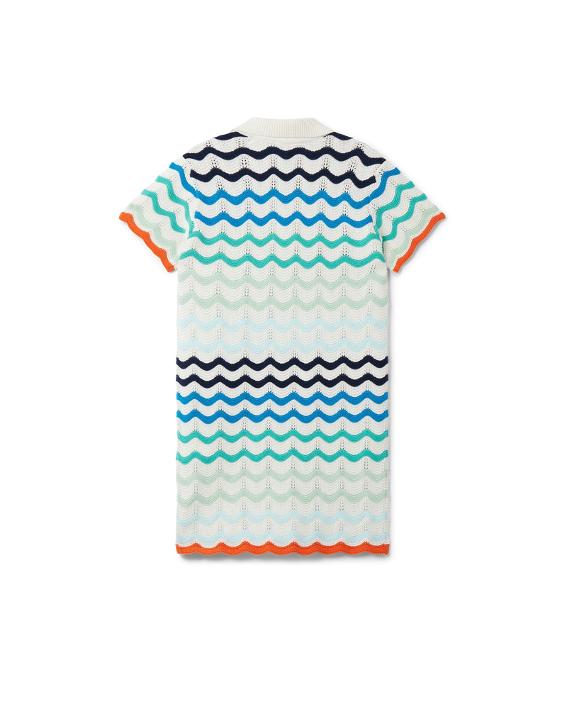 Gradient Wave Crochet Dress