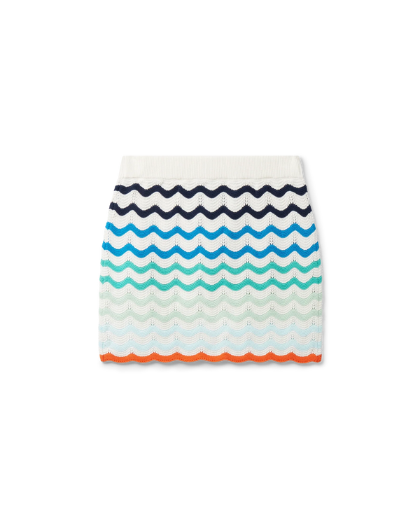 Gradient Wave Crochet Skirt