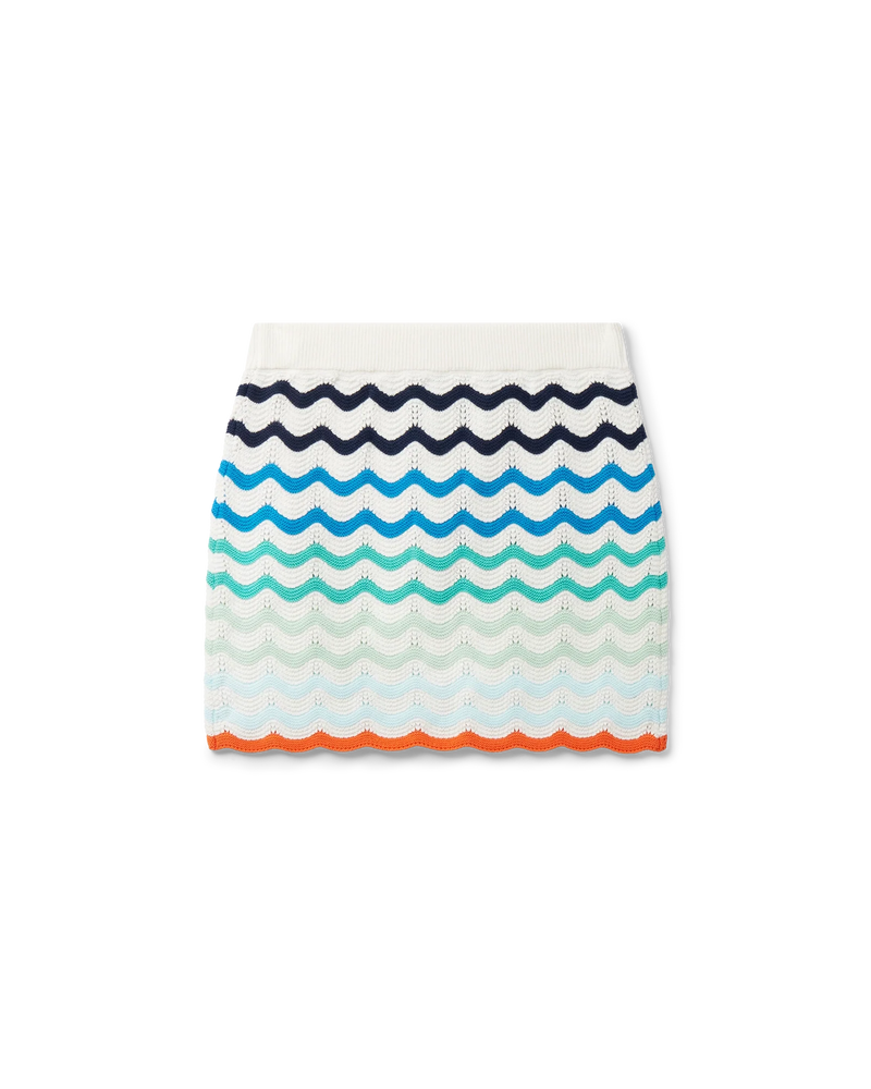 Gradient Wave Crochet Skirt