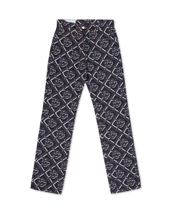 Denim Monogram Classic Straight Leg Jean