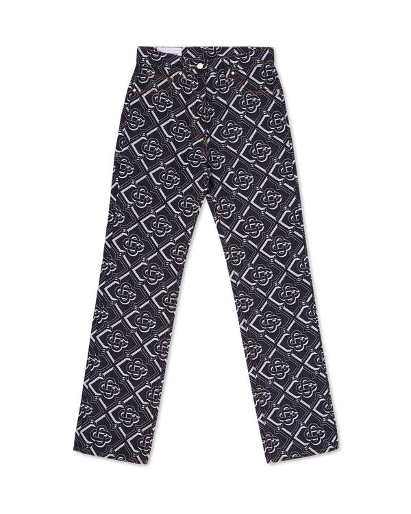 Denim Monogram Classic Straight Leg Jean