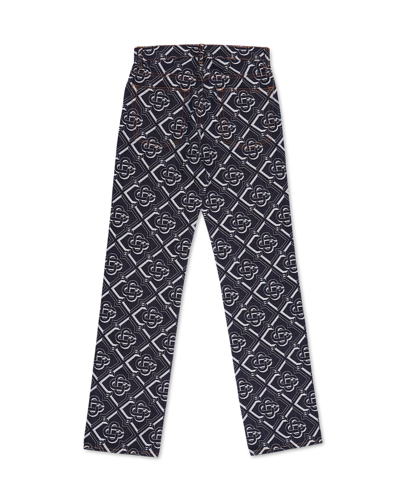 Denim Monogram Classic Straight Leg Jean