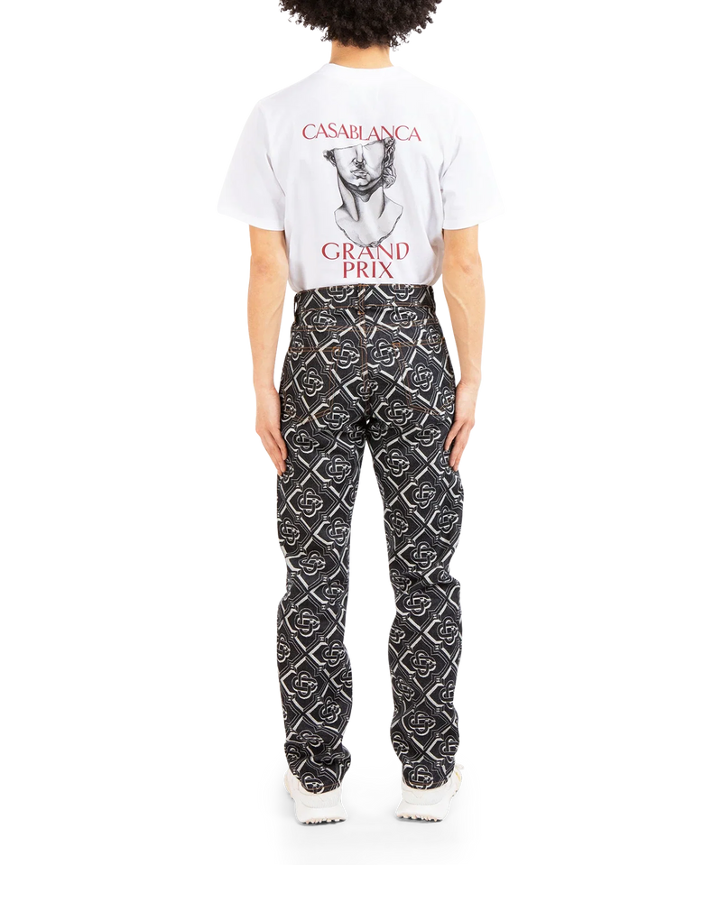 Denim Monogram Classic Straight Leg Jean