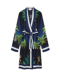 Casablanca Athletic Club Silk Robe