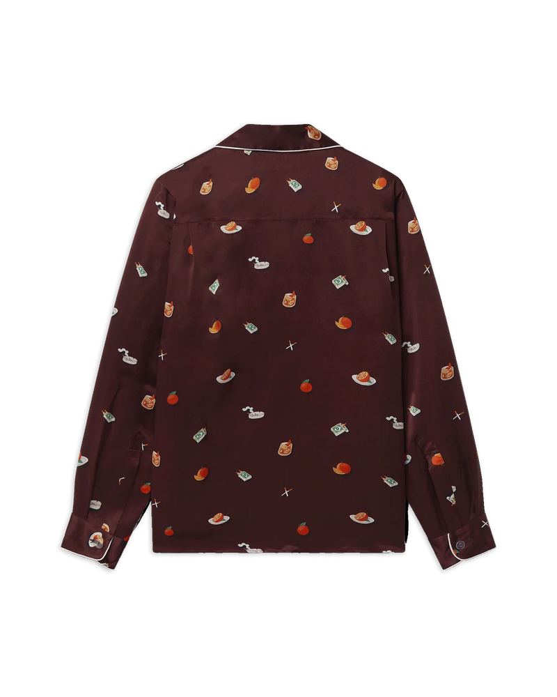 Vices Silk Satin Pyjama Shirt