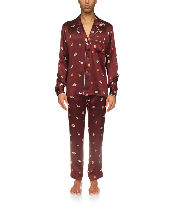 Vices Silk Satin Pyjama Shirt