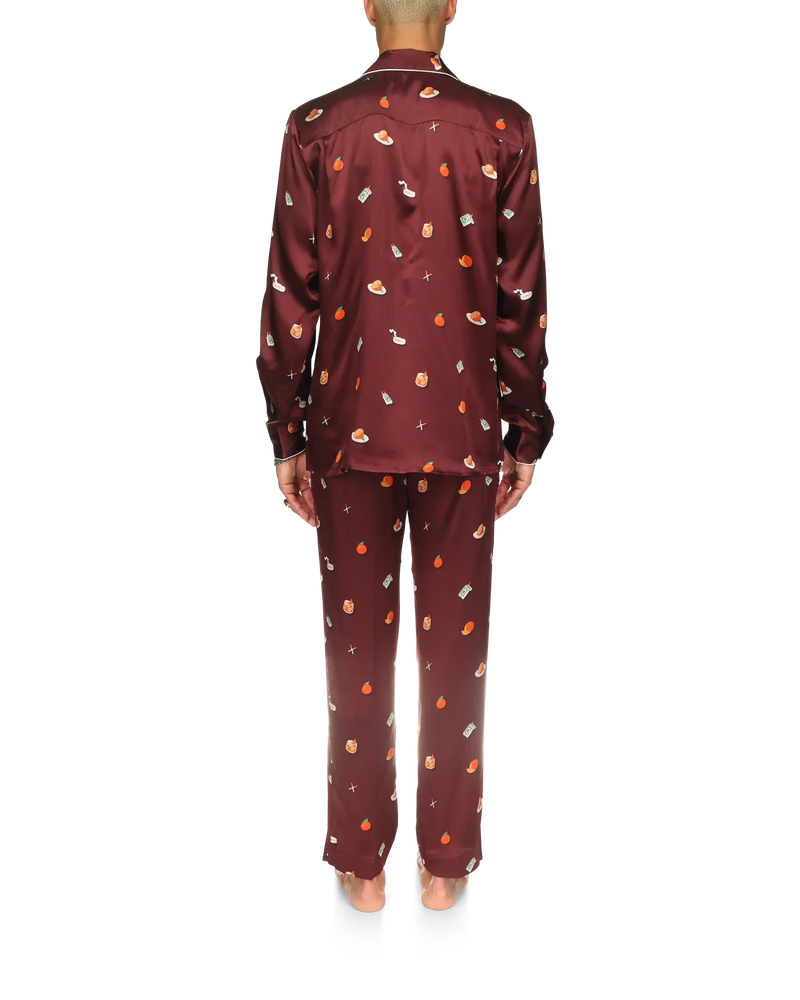 Vices Silk Satin Pyjama Shirt